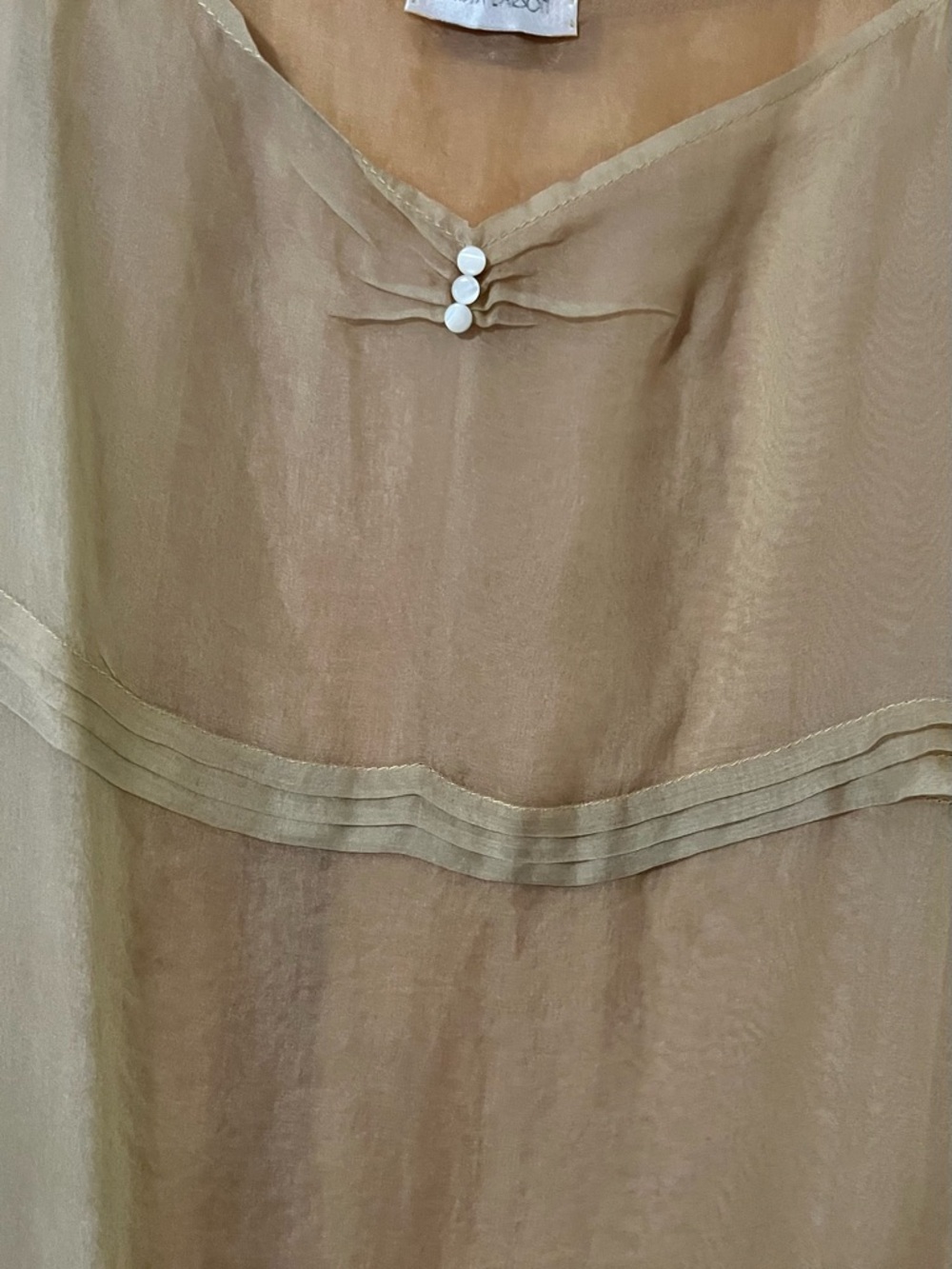 KRISTA LARSON Maxi Slip Dress with Delicate Trim perfect layering piece! OS - Picture 3 of 6